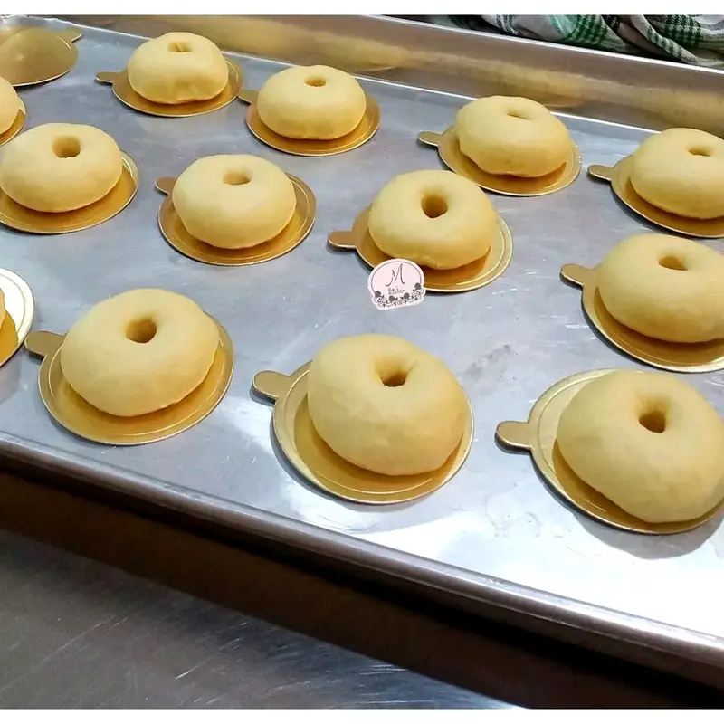 Cetakan Kue Donat Kayu 1 Set Lengkap Pembolong Cetakan Dan Penekan 3