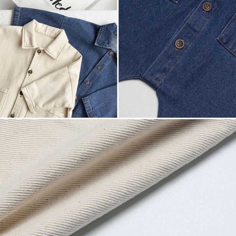 Áo Jumpsuit Quần Denim, Cho Trẻ Sơ Sinh Và Trẻ Mới Biết Đi, Phong Cách Mùa Xuân Và Mùa Thu, Dài Tay, Phong Cách Bảo Hộ Lao Động Áo Liền Quần Denim, Thích Hợp Cho Bé Em Tập Bò, Cho Bé Trai Và Bé Gái, Xu Hướng Denim 2
