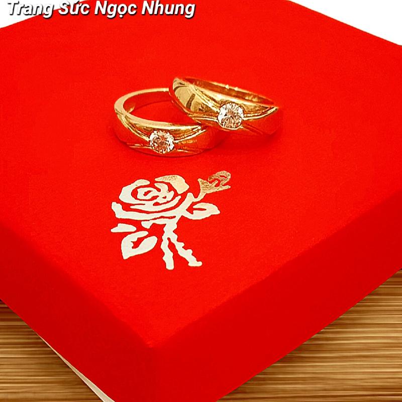 Nhẫn đôi kiểu đồng đỏ-M5013 0
