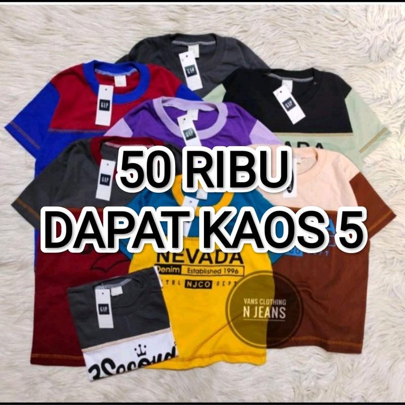 Product Introduction of Kaos anak laki2 dan wanita 50 dapat 5 0