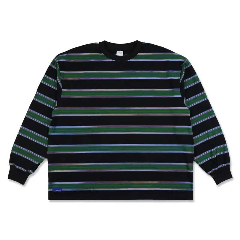 MIXMACSTIMES | YOSHIO OVERSIZE BOXY LONGSLEEVE | Kaos garis | salur anak unisex | belang polos | belang cotton combed 1