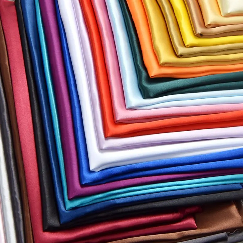 Vải Satin, Chất Liệu Lụa, Vải Bên Trong Có Lớp Lót, Hộp Quà Tặng, Màu Đỏ, Thích Hợp Để May Quần Áo, Vải Lụa Rags, Hàng Mới Về Năm 2024