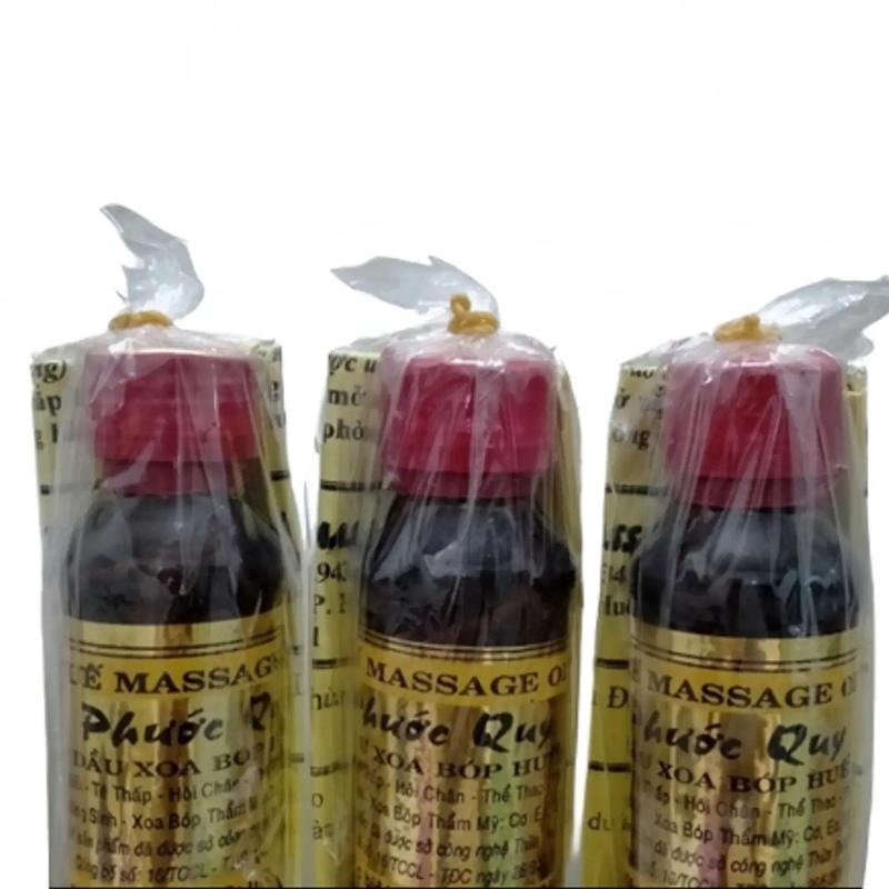 3 Dầu xoa bóp Huế , dầu massage Huế PHƯỚC QUY ( 3 chai x 60 ml chính hãng ) Dầu mát xa Body Oil Dưỡng Body Dưỡng Ẩm Da Dưỡng Thể