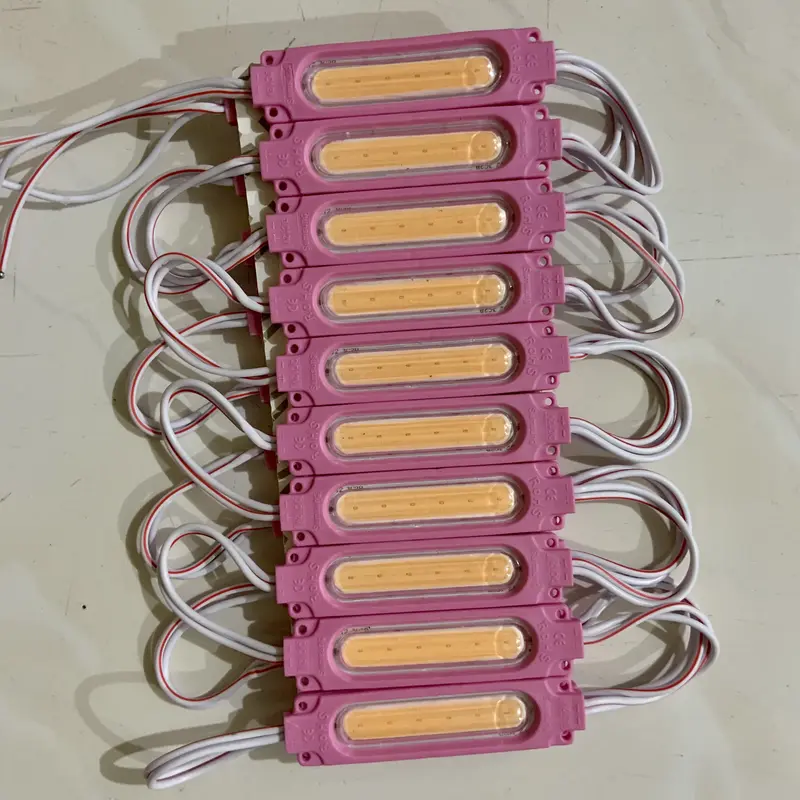 10 pcs Led modul cob 6 mata 6818 12 - 24 volt waterproof variasi motor mobil etalase neonbox Car 1