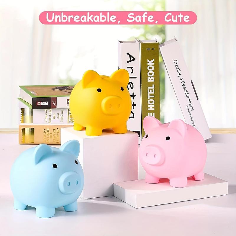 Cute Cartoon Piggy Bank, 1 Count Unbreakable Piggy Bank, Coin Bank, Home Decor, Birthday Gift for Boys and Girls 4