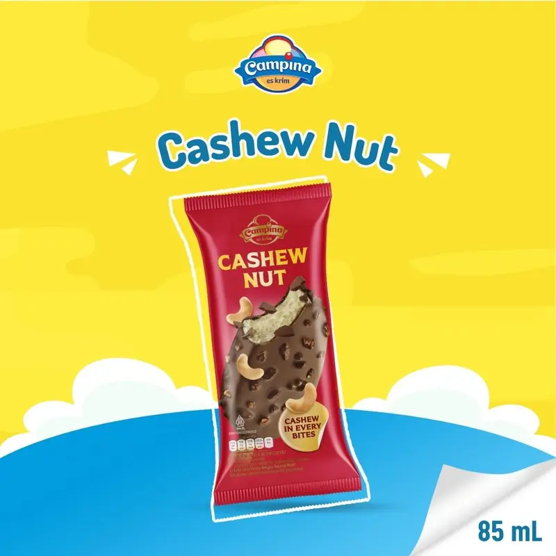 Campina Cashew Nut - Es Krim 1