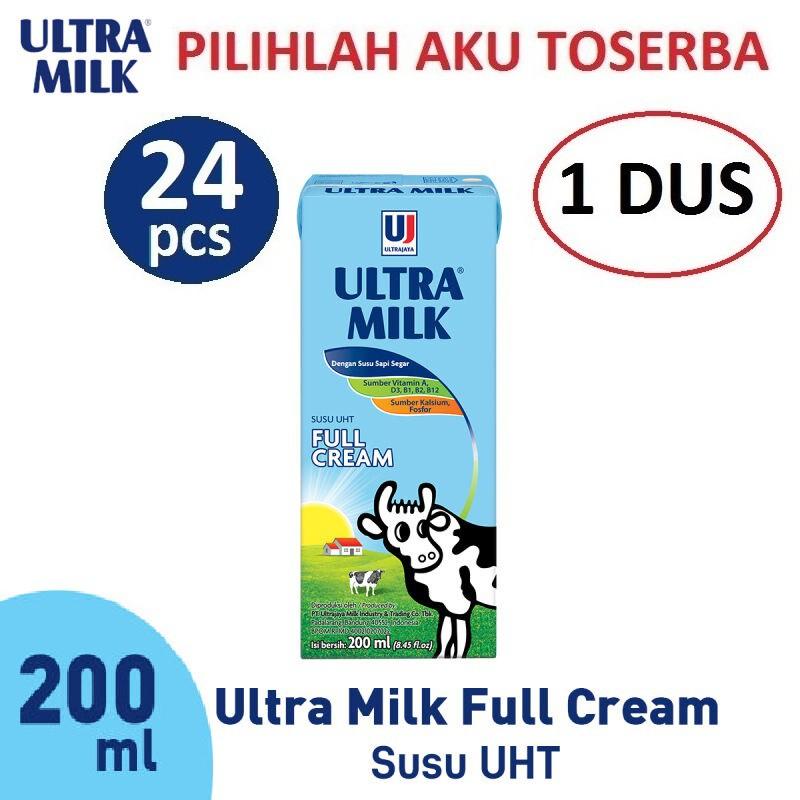Susu Ultra Full Cream - 200 ml - (1 DUS ISI 24) 1
