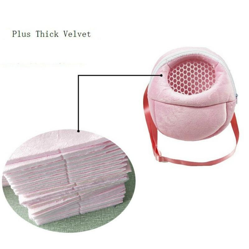 Product Introduction of Small Chinchilla Outdoor Hamster Carry Pouch Pet Carrier Travel Warm Bags Rabbit Cage 17