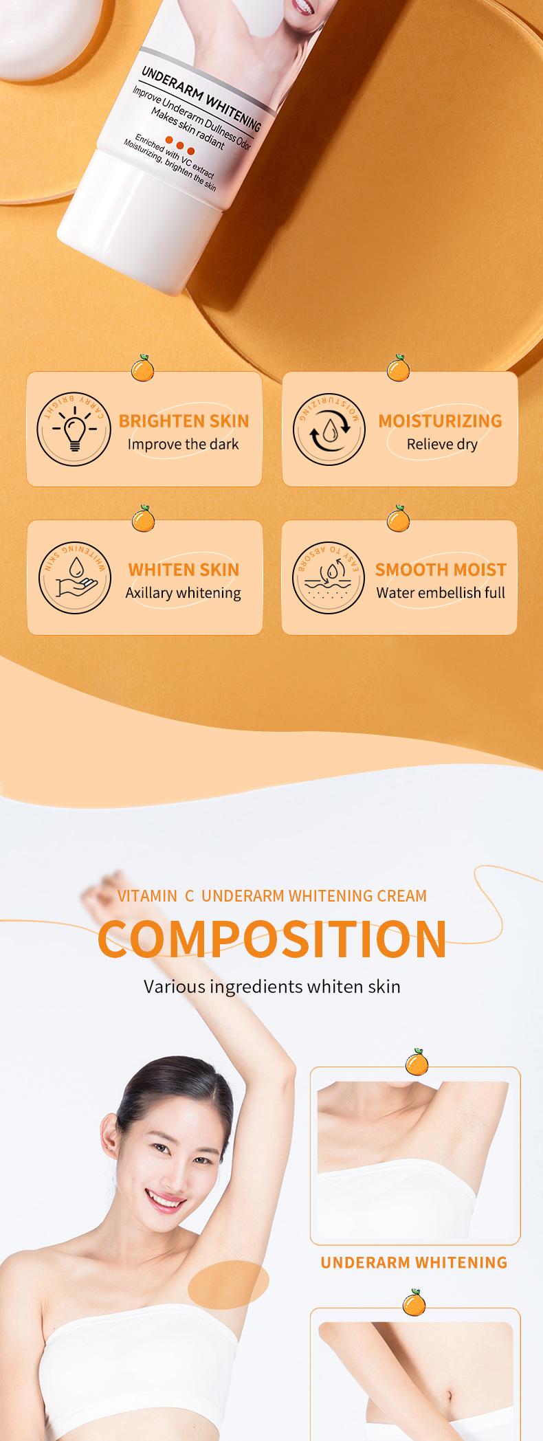 Product Introduction of Underarm whitening cream effective under arm whitening  for men and women body\qh003 12