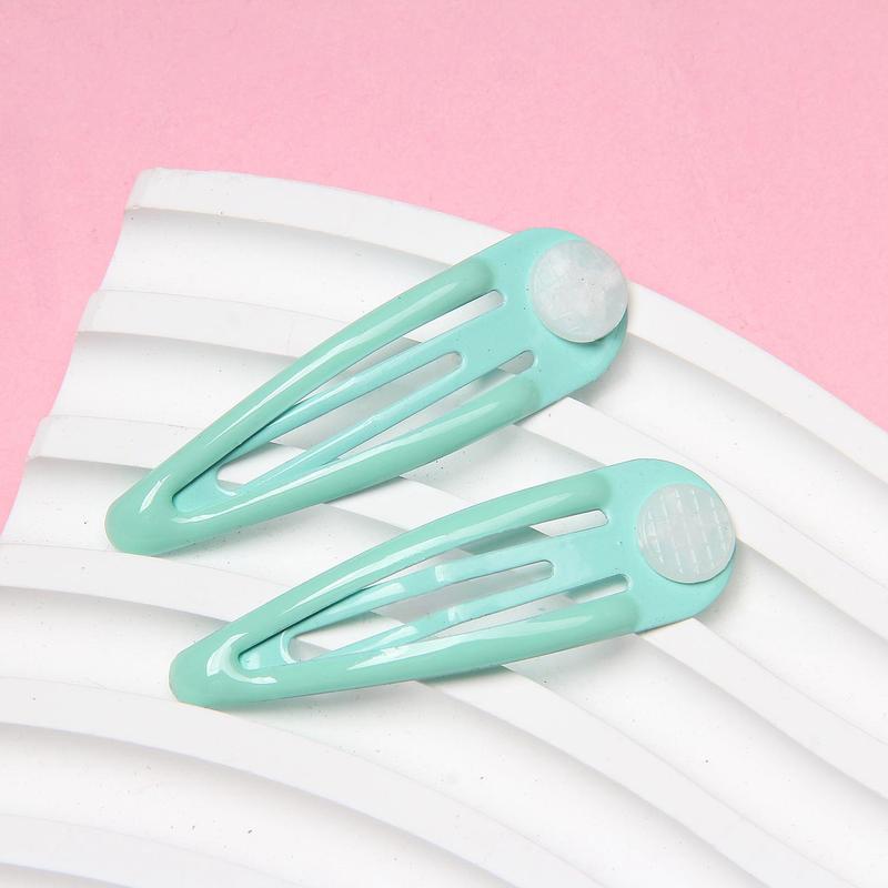 Kẹp BB, Phong Cách Cổ Điển, Đế Giữa Lỗ Chéo Giọt Dầu, Màu Pastel, Kẹp Giọt Nước, Kẹp Tách, Kẹp Tóc Trẻ Em Tự Làm, Kẹp Tóc cài đi biển 8
