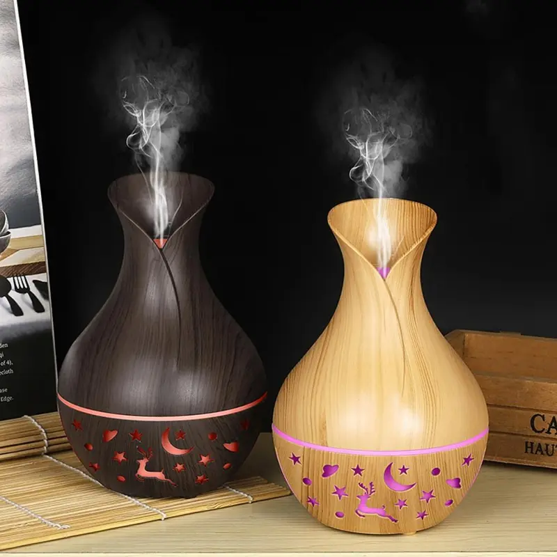Creative Vase Shaped Humidifier, USB Powered Aroma Diffuser, Mist Maker for Office, Bedroom, Living Room, Home Decor 2