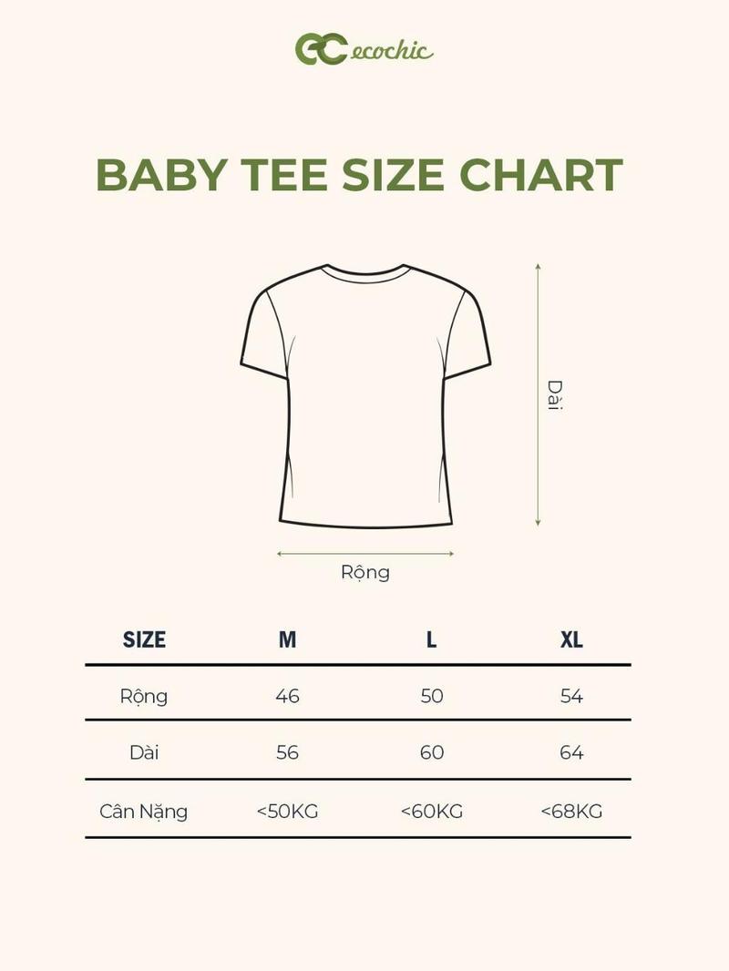 Product Introduction of Áo Baby Tee Cổ Tim Viền Màu ECOCHIC ENGINE BABYTEE B061 Local Brand Chính Hãng Unisex Form Ôm Premium Cotton 0