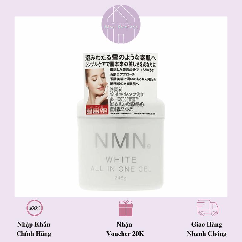 NMN White All In One Gel - Dưỡng Sáng, Hỗ Trợ Lão Hóa Da 245g