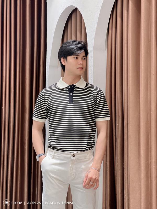 Product Introduction of Áo Polo Nam Mẫu Phối Sọc Ngang BỜM SHOP (Beacon Denim cũ) Chất Cotton Pha Poly Mã AOPL25 Menswear Top 29