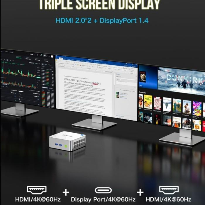 Mini PC Intel Core i5 12450H GMKTEC M3 16GB RAM DDR5 512GB SSD NVME Windows 11 pro 4K Upgradeable PC Mini - RAM 16GB / 512SSD