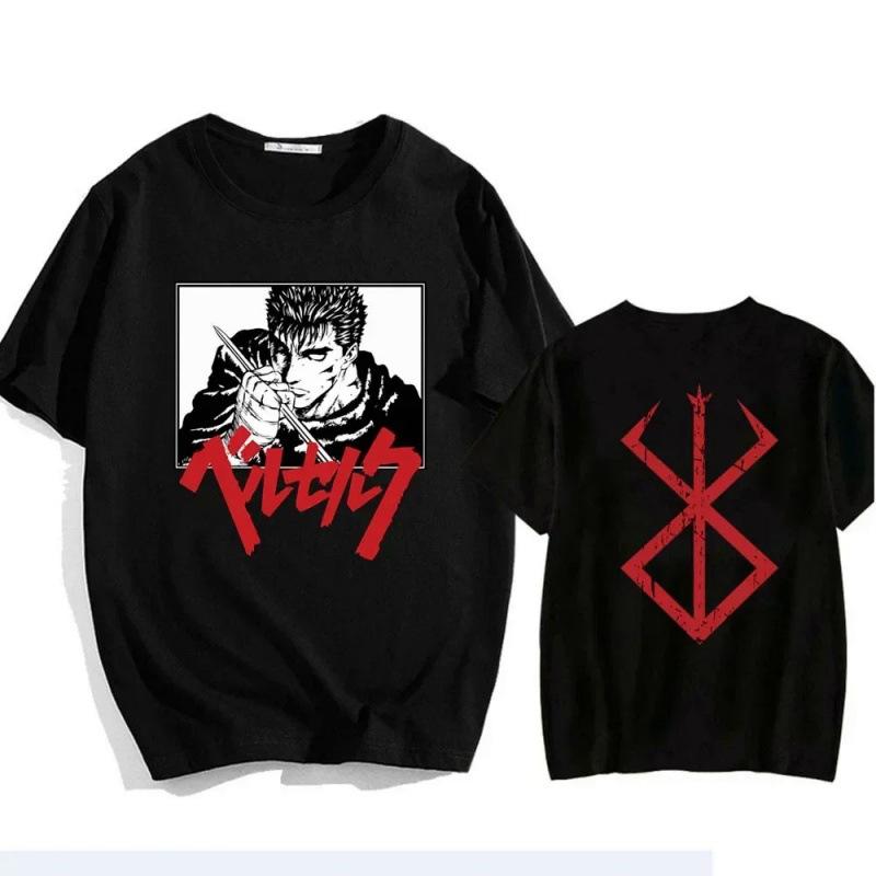 Áo Thun Họa Tiết, Berserk, In Hình Anime, Phong Cách Thường Ngày [T] 7