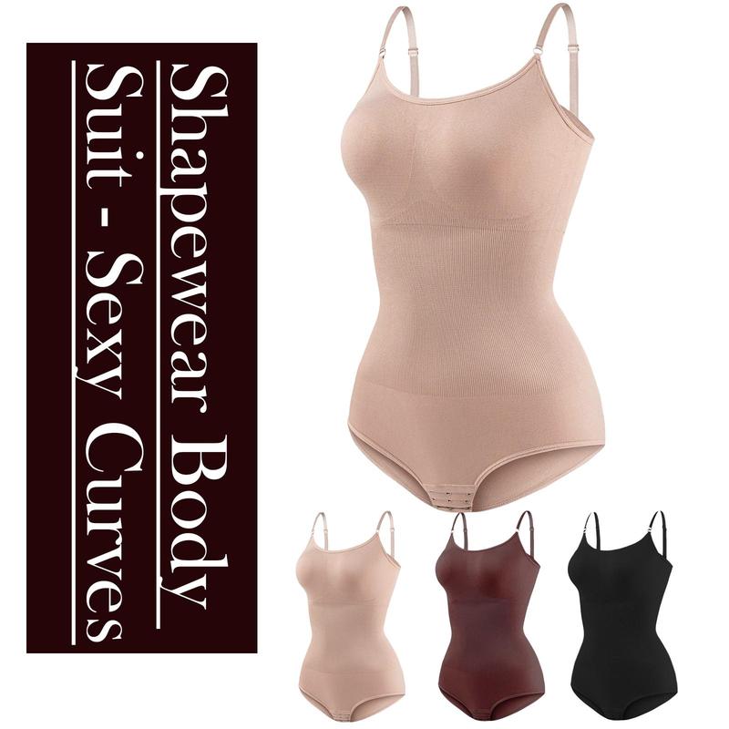 Bodysuit, Thiết Kế Đơn Giản, Mặc Liền Mạch, Toàn Thân, Đồ Định Hình Thoải Mái, Đồ Lót Nén Cho Phụ Nữ 4