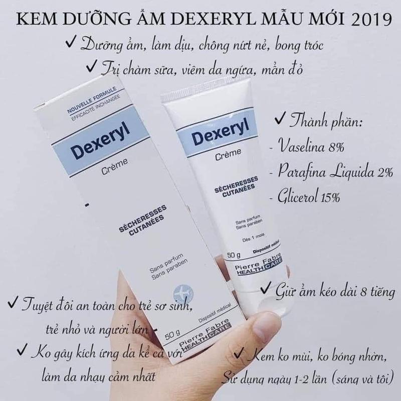 Kem dưỡng da Dexeryl 50g cho bé của pháp 0