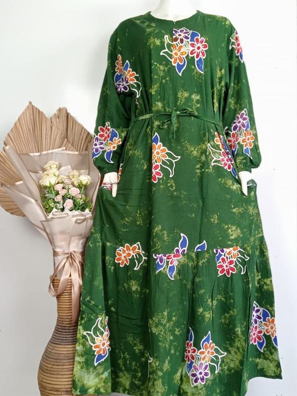 COD | Longdress Sunan Jumbo Busui Resleting Depan Cantik Terbaru 2024 Kekinian Bumil Gamis 5