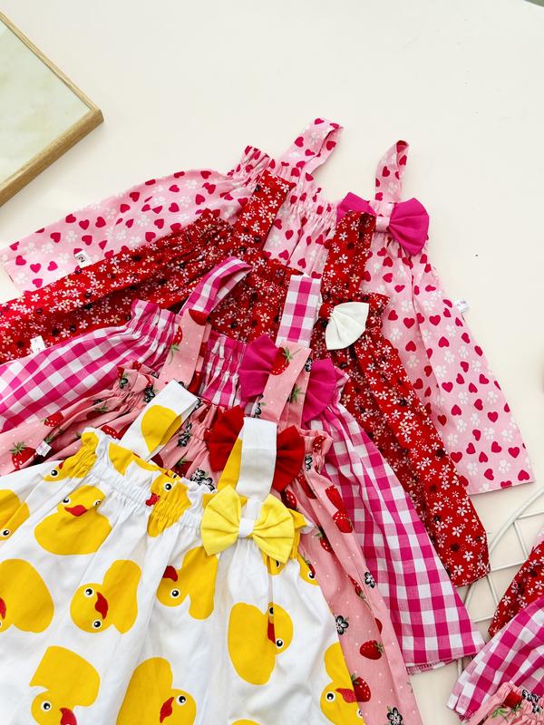Set đồ bộ 2 dây cho bé gái 3-15kg, vải Cotton mềm mại, thoáng mát Sandal Dép Sandal 4