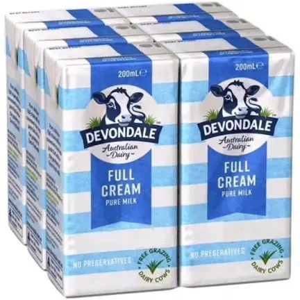 sữa úc devondale 200ml trắng nguyên kem