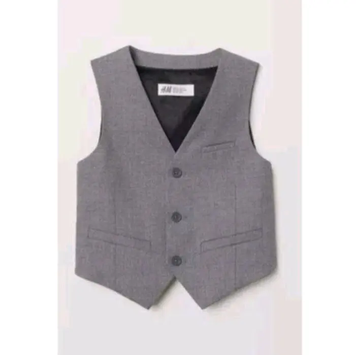 [PROMO]Rompi vest sekolah viral keren 6-12 Tahun V-Neck Seragam Anak rajut Fashion 1