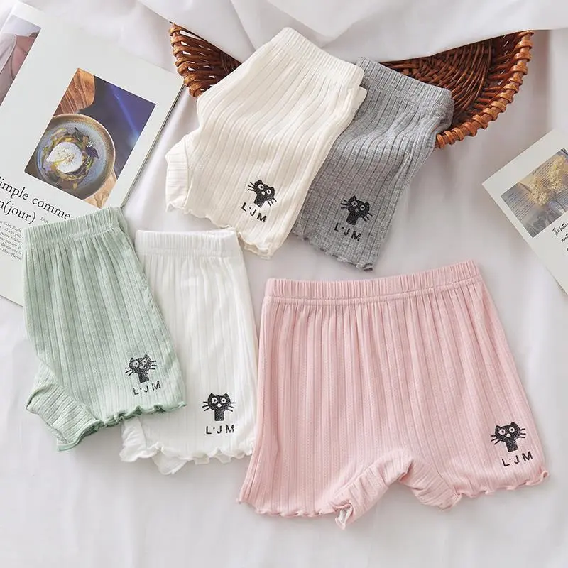 Girls' Leggings Summer Thin Little Girls' Safety Pants Anti-Exposure Breathable Boxers Cotton Children's Shorts