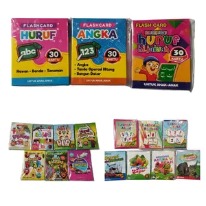 Flash card Mainan Anak / Flashcard Edukasi Anak - Flashcard Huruf, Flash Card Angka, Flashcard Hijaiyah, Flashcard Buah, Binatang, Transportasi, Sayuran - Flashcard Kartu Mainan Anak Edukasi