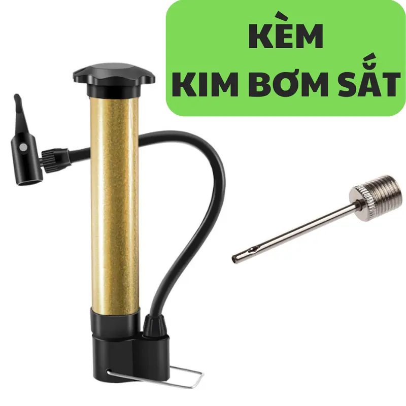 Ống Bơm Mini Kèm Kim Bơm Bóng Đá, Bóng Chuyền, Xe Đạp Nhỏ Gọn 4