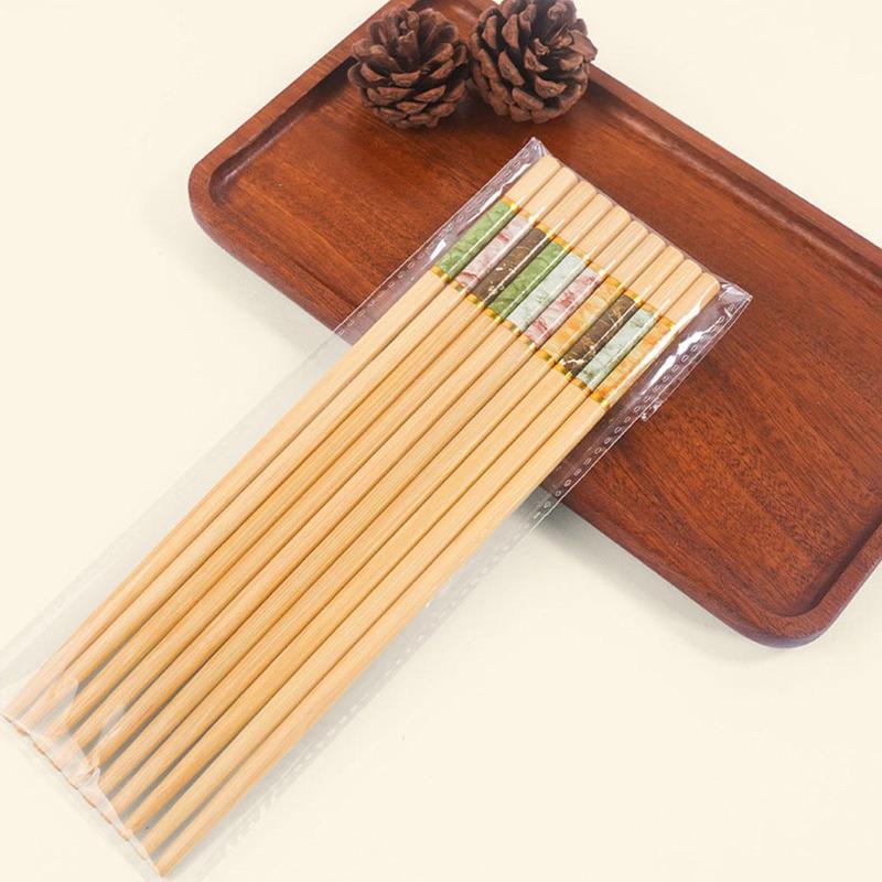 Bộ Đũa Tre, Travelwant, 5 Đôi, Thân Thiện Với Môi Trường, Đũa Ăn Bằng Tre Nhiều Màu, W0E8 3