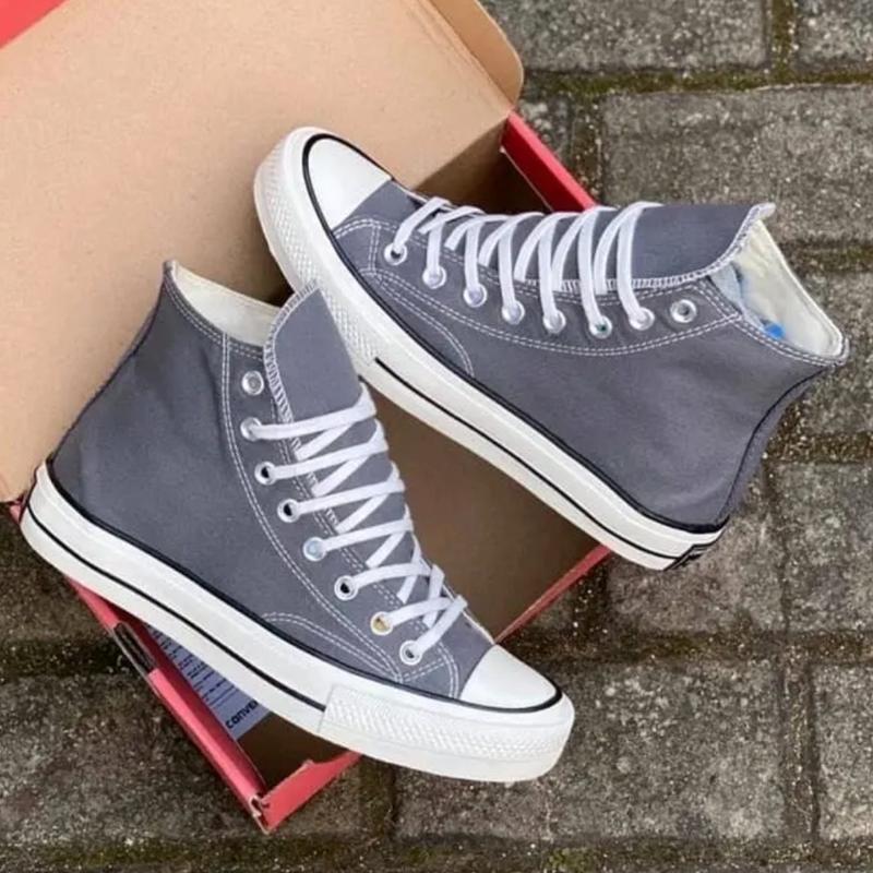 Sepatu Sneakers Allstarr Coonveers Classic Tinggi Unisex Sekolah Kuliah Main Canvas Casual Shoes Pria Hitam Sport Kasual Olahraga Running 2