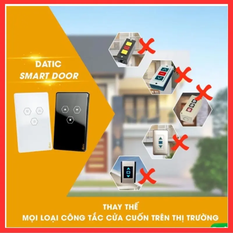 Công tắc cửa cuốn Datic Smart Door kết nối Wifi điều khiển cửa cuốn từ xa qua điện thoại 7