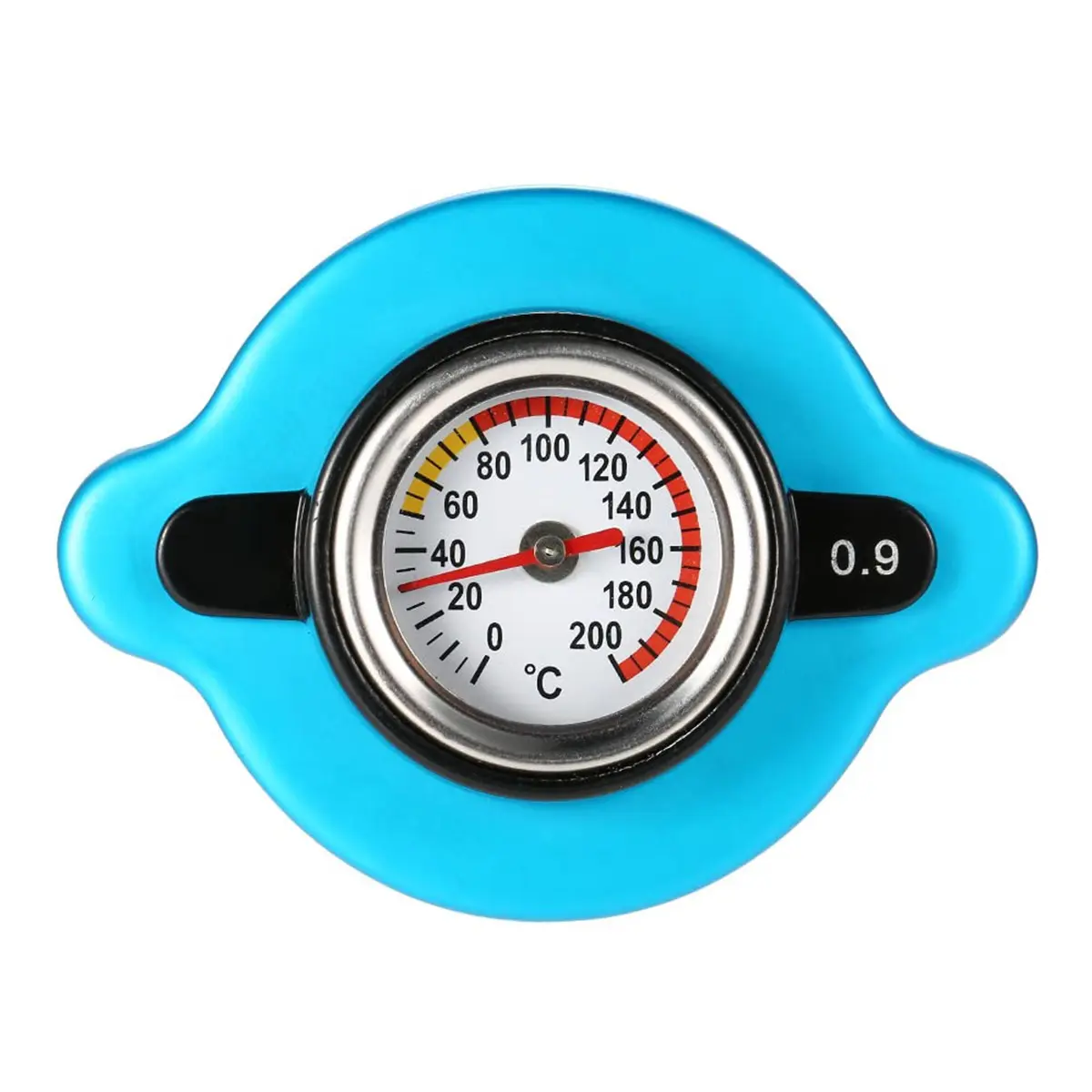 Radiator Cap, 0.9 Bar Thermostat Radiator Cap With Water Temperature Thermometer For Duangu Truck Forklift Trailer