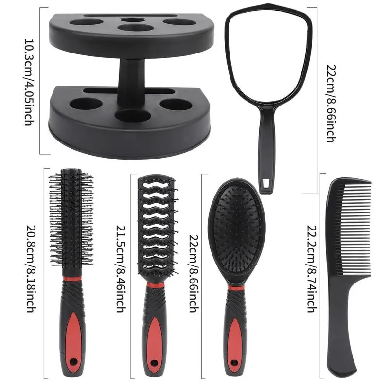 Bộ Lược Chải Tóc Kèm Gương Tiện Lơi, Lược Chải Tóc Xịn Xò Sang Chảnh Tặng Kèm Chân Đế 5