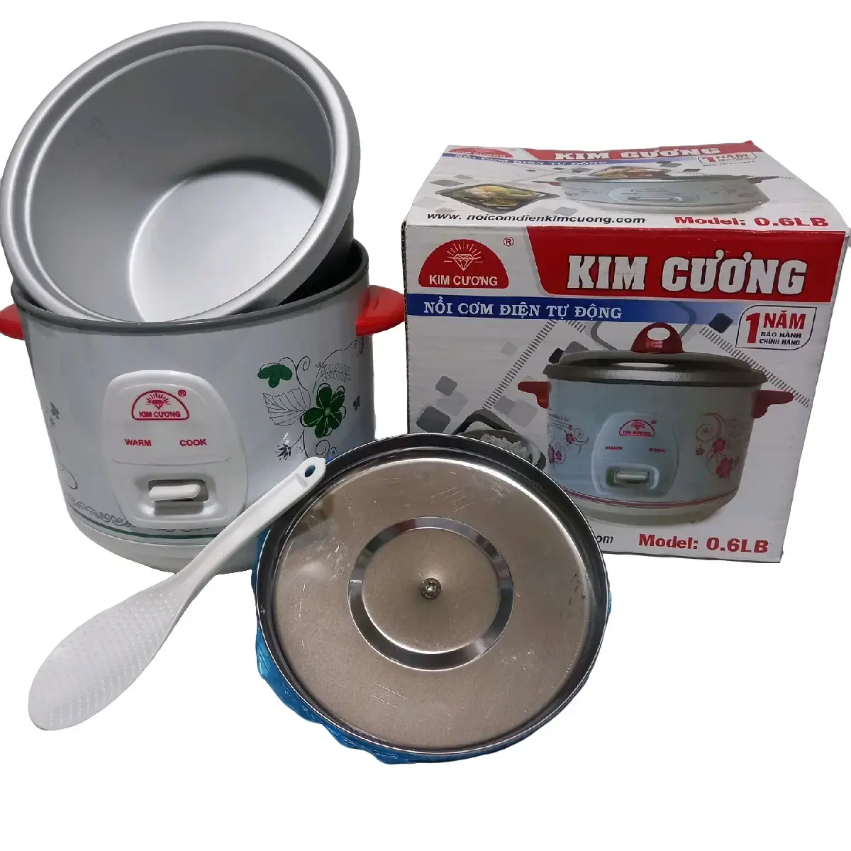nồi cơm điện kim cương . lắp rời .Dung tíc 0,6L