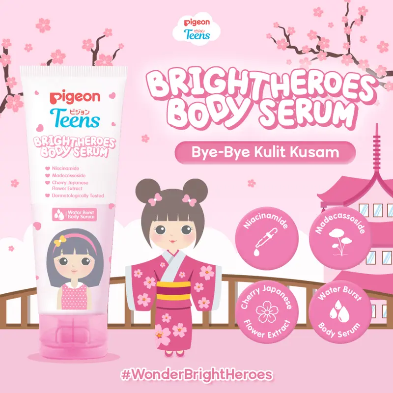 PIGEON TEENS Paket Skincare Pemula Mencerahkan Kulit Wajah Kusam 6