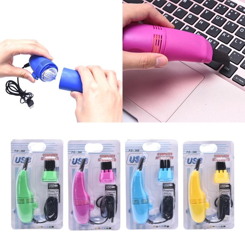 Mini Computer Vacuum USB Keyboard Cleaner PC Laptop Brush Dust Cleaning ...