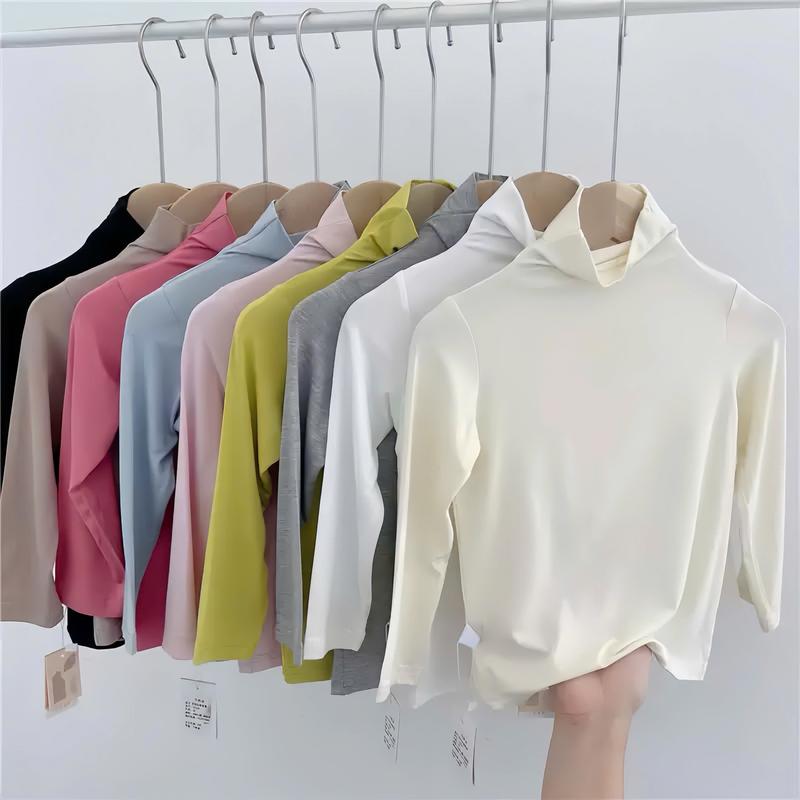 Combo 4 va 3 áo giữ nhiệt bé trai, bé gái MÀU NGẪU NHIÊN chất vải giữ nhiệt mềm mịn co giãn 4 chiều cho bé từ 6-30kg