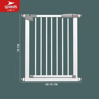 067-19 SPEEDS Baby Safety Gate Pagar Pintu Bayi Pagar Pengaman Bayi Pembatas Bayi Anak Tangga Dapur Kamar Mandi Safe Gate Anti-Slip 0