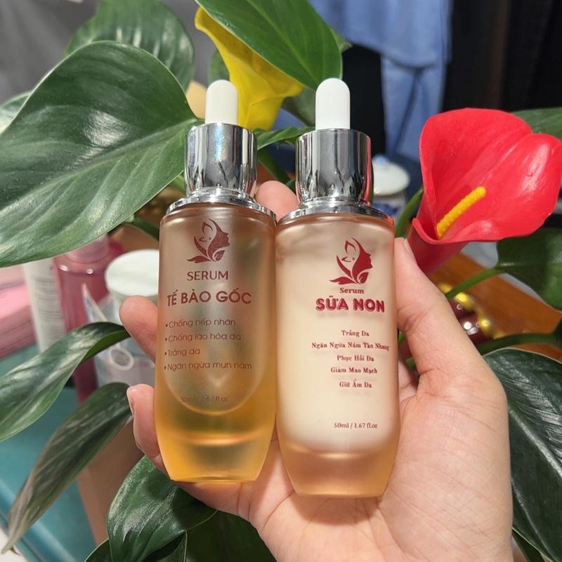  Cặp đôi SỮA NON MẠ VÀNG và TINH CHẤT TẾ BÀO GỐC   50ml   