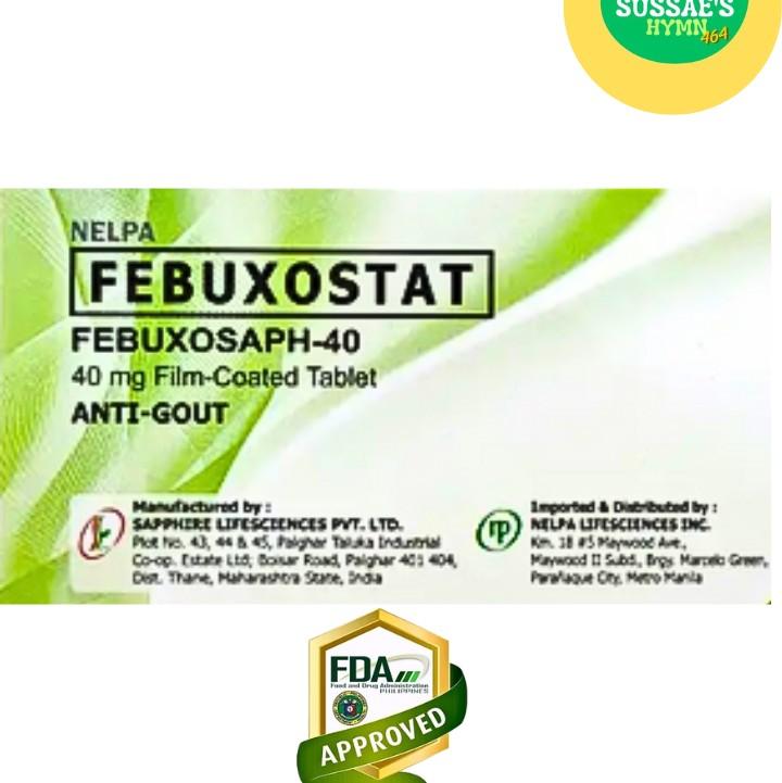 sussae febuxostat 40mg gout healthcare febuxosaph Edible - TikTok Shop ...
