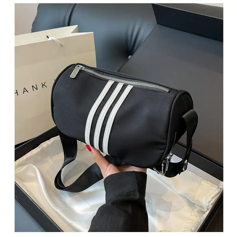 Túi Đeo Chéo 3 sọc Hobo Cho Nữ, Thường Ngày, Đa Năng, Mới, Đơn Giản, Chất Lượng Cao, Thời Trang, Sức Chứa Lớn, Túi Đeo Vai Bag Da Tote túi  3  sọc 5