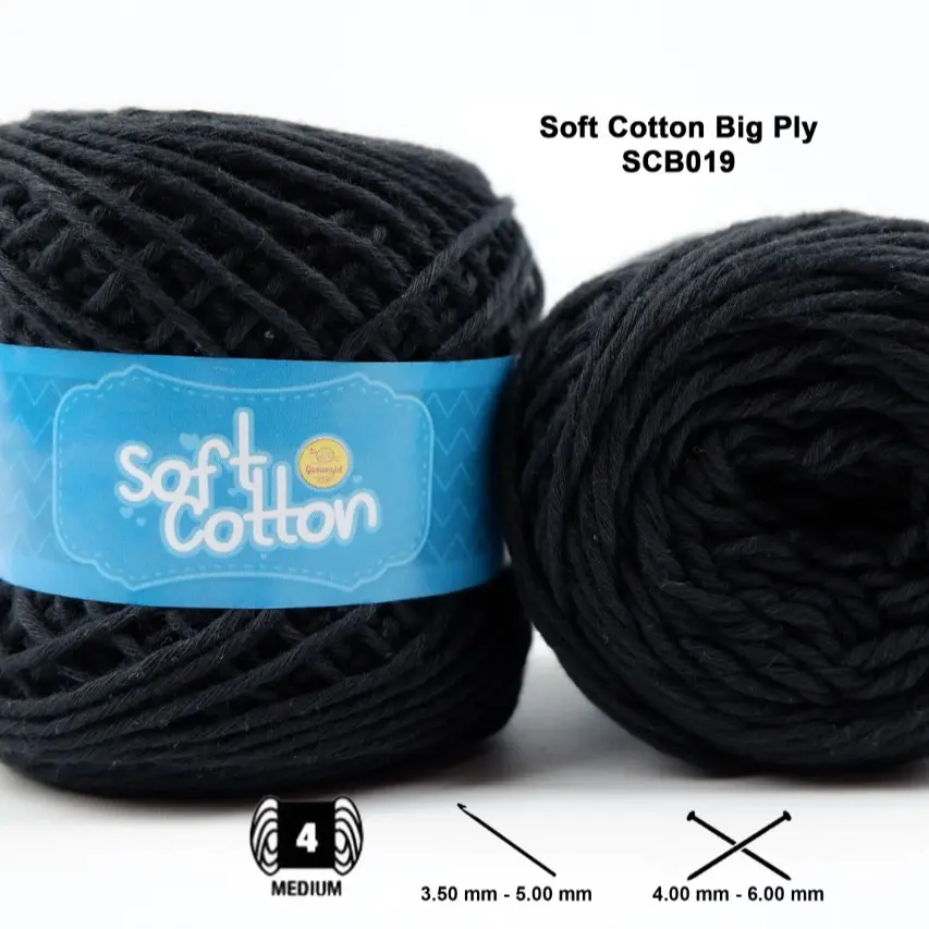 GOMERAJUT- Benang Rajut Soft Cotton Big Ply