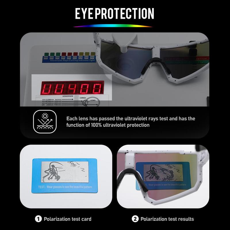 Cycling Goggles, Polarized Outdoor Sports Goggles, Photochromic Sunglasses, Road Mountain Bicycle Riding Protection Goggles 6