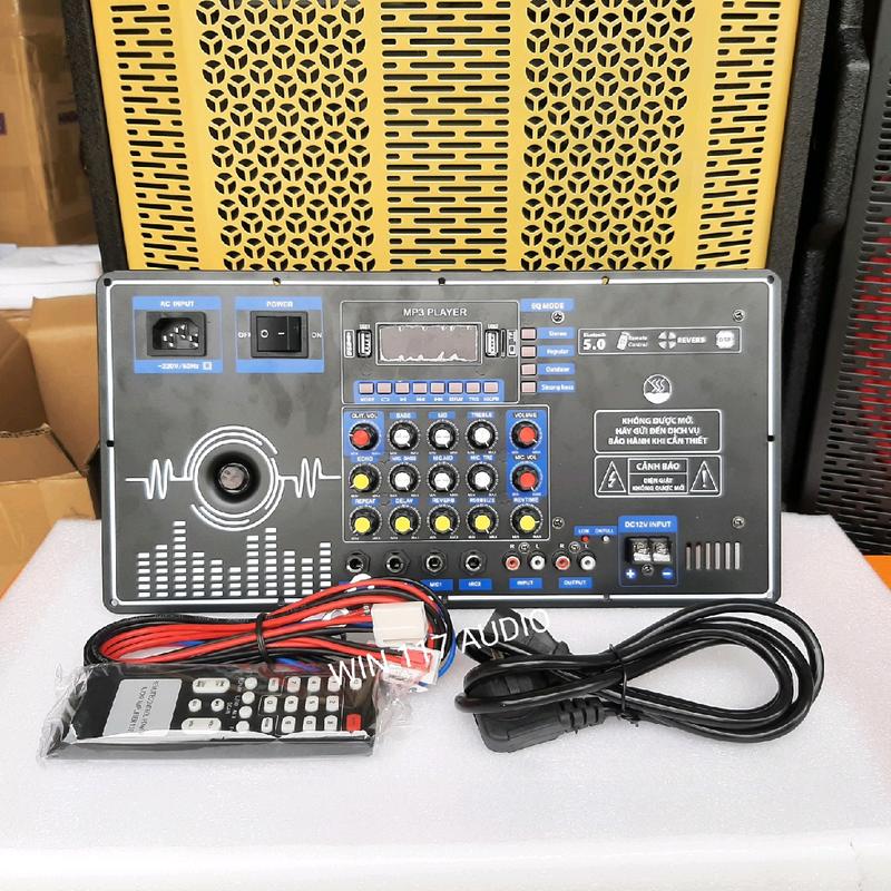 BO MẠCH CÔNG SUẤT LOA KÉO REVERB 2 KÊNH 19*38