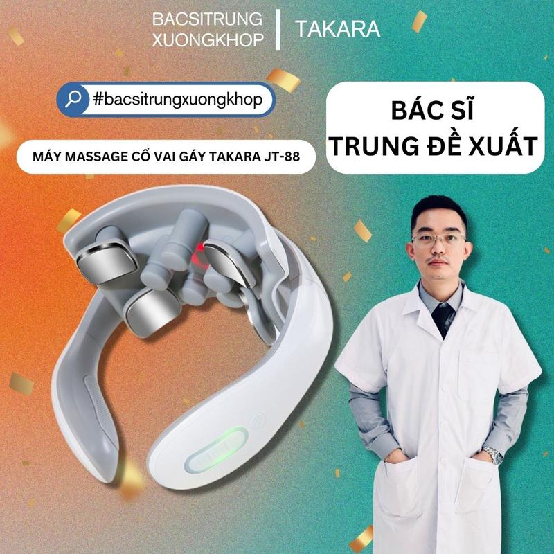 Máy mát xa cổ vai gáy Takara JT88 Massage với công nghệ Tens cùng 5 đầu rung cơ học