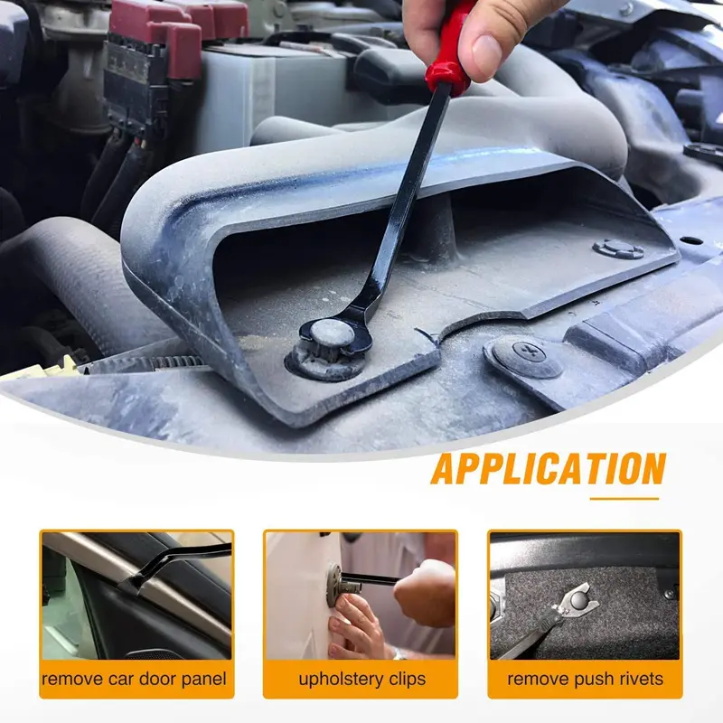 Car Trim Removal Tool Kit, 5 Counts/set No-scratch Removal Tool Kit for Car Panel & Audio Dashboard Dismantle, Professional Car Body Repair Tool 7