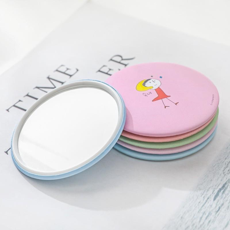 Gương tròn bỏ túi mini - Gương mini dễ thương trang điểm Hàn Quốc Gương Mini cho chị em 0