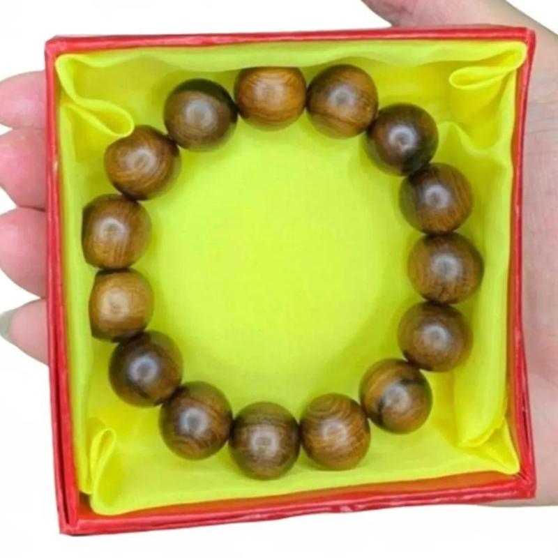 Vòng Tay Phong Thuỷ  Gỗ Bách Xanh tự nhiên hương thơm ngát Phụ Kiện