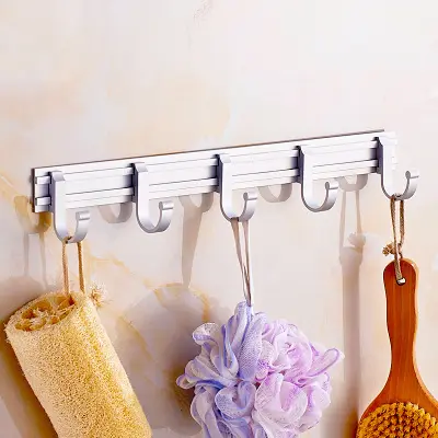 Rak Gantungan Handuk Kamar Mandi Jemuran Handuk Dinding Towel Hanger 7